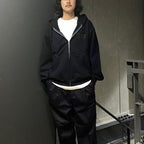 HEAVY WEIGHT FULL ZIP HOODED SWEAT SHIRT ( TYPE-2 ) #NAVY [24FW-WMC-SS02]