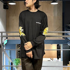 TIM LEHI | CREW NECK LONG SLEEVE T-SHIRT ( TYPE-3 ) #BLACK [24FW-WMT-LT03]