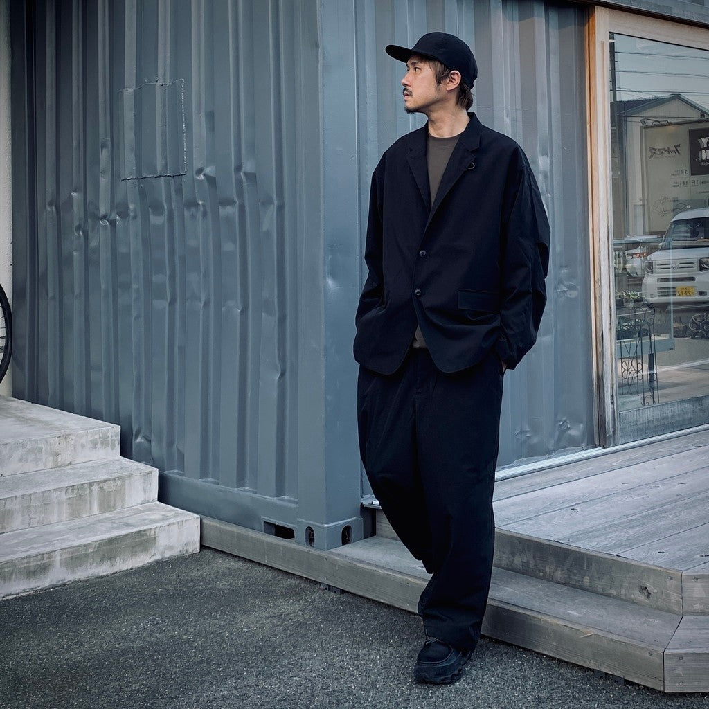 TECH LOOSE 2B 外套防撕裂布料 &amp; TECH EASY 長褲防撕裂布料 #黑色 [BJ-30025W / BP-30025W]