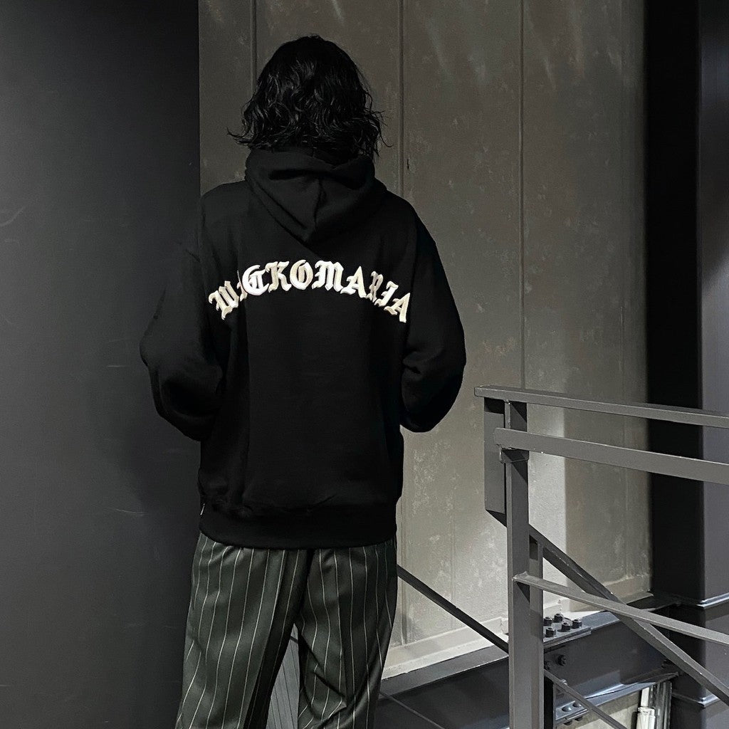 MIDDLE WEIGHT PULLOVER HOODED SWEAT SHIRT ( TYPE-2 ) #BLACK [24FW-WMC-SS06]