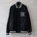 LEATHER VARSITY JACKET -B- (TYPE-2) #BLACK [24FW-WMO-BL16]