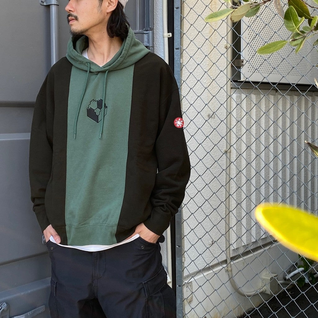 PANELED TWO TONE HOODY #GREEN [CES25CS14]
