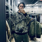 TIM LEHI | JACQUARD SWEATER #OLIVE [23FW-WMK-KN22]