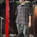 LEOPARD HAWAIIAN SHIRT S/S #GRAY [25SSE-WMS-HI03]