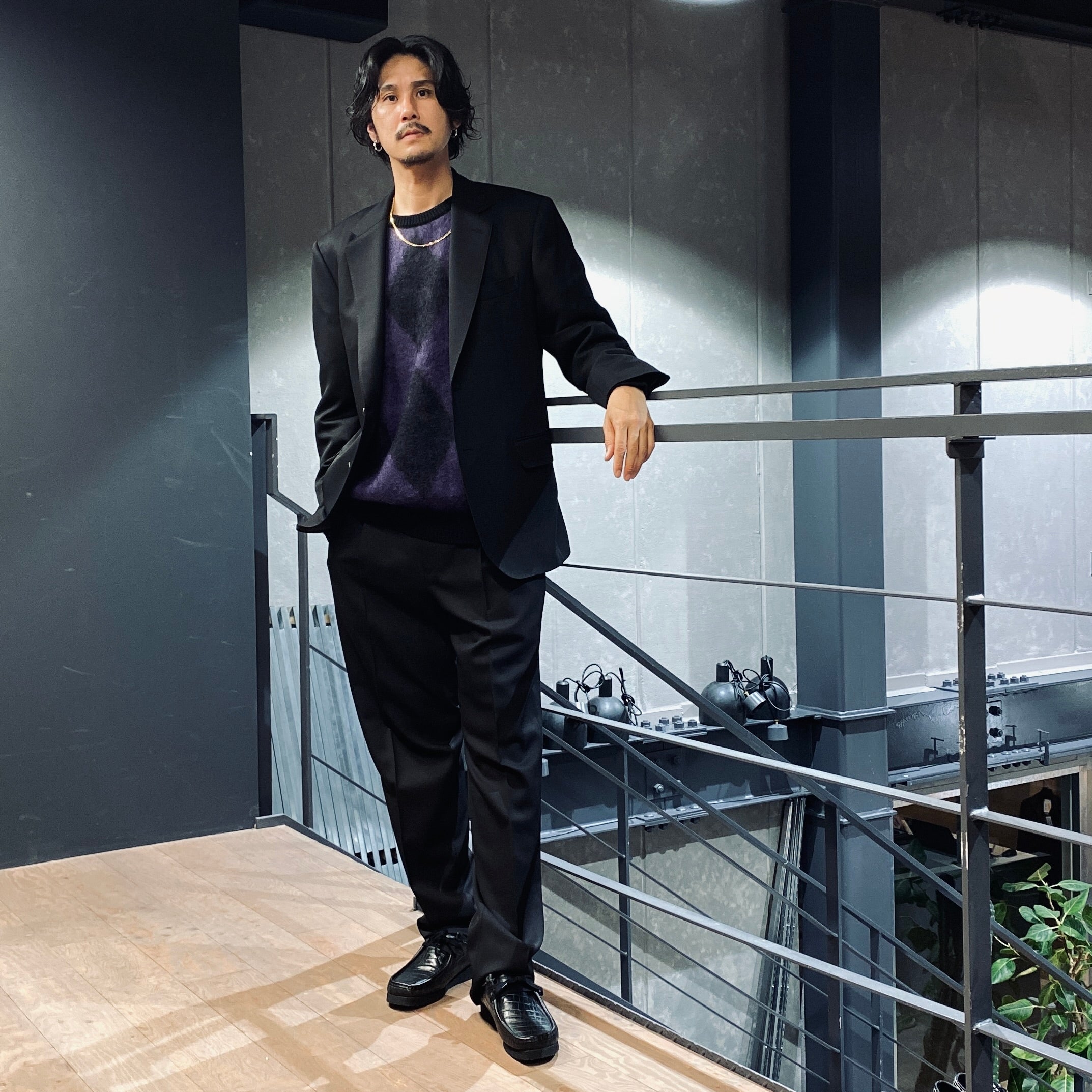 SINGLE BREASTED JACKET -TYPE 1- #BLACK [23FW-WMO-SU01]