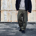 OVERDYE CURVE PANTS #D-GREEN [AY-1019]