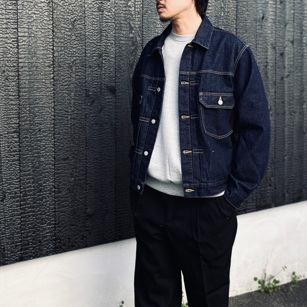 TRUCKER JACKET #INDIGO [26SS-WMO-BL07]