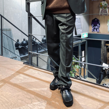 PLEATED TROUSERS -TYPE 2- #D-KHAKI [23FW-WMP-TR11]