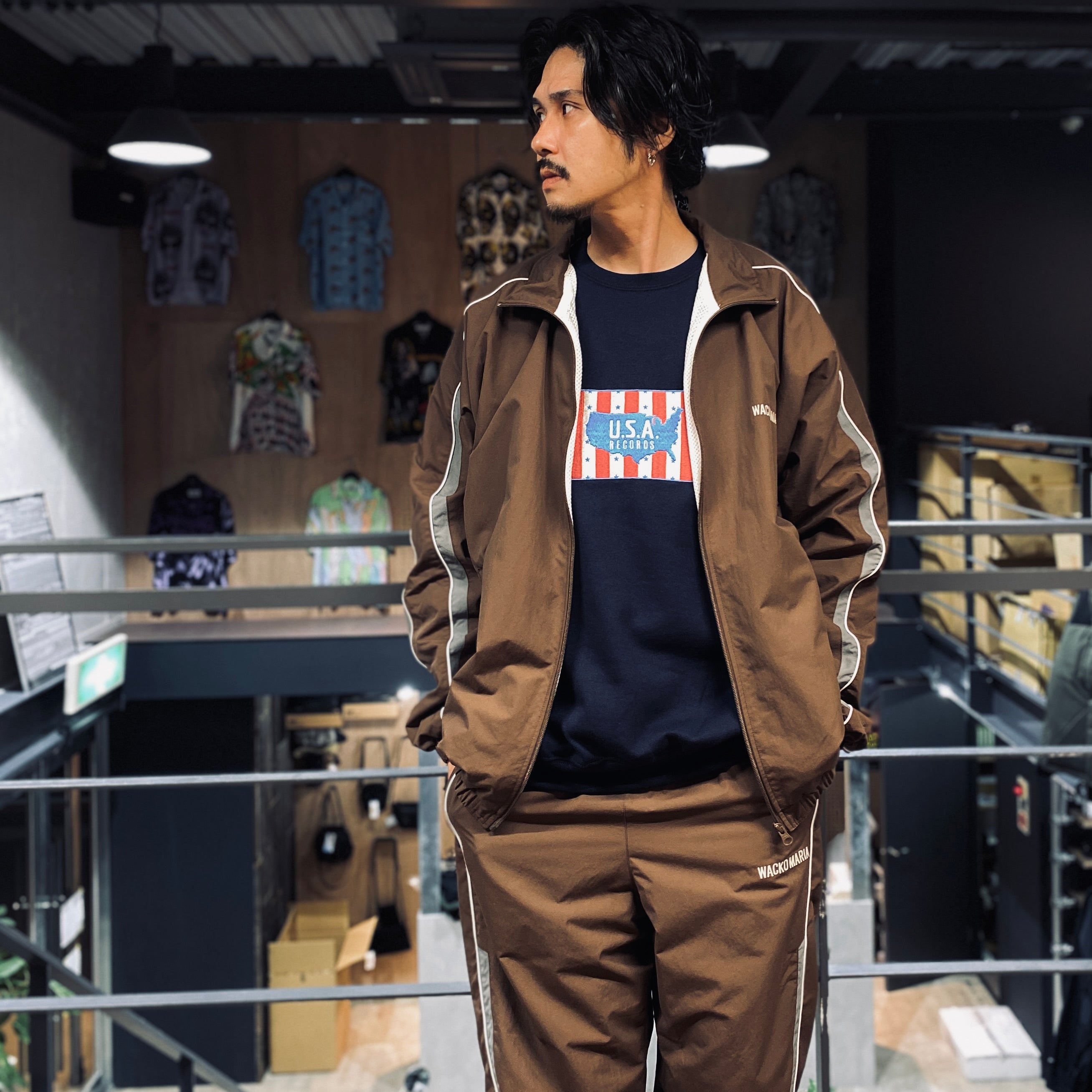 TRACK JACKET #BROWN [23FW-WMO-TJ05]