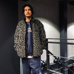 REVERSIBLE LEOPARD BOA JACKET #GRAY [23FW-WMO-OD06]