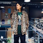 FUR LEOPARD TRACK JACKET #BEIGE [23FW-WMO-TJ04]