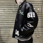 MAJESTIC | VARSITY JACKET #BLACK [23AW-FS-02/FS1281]