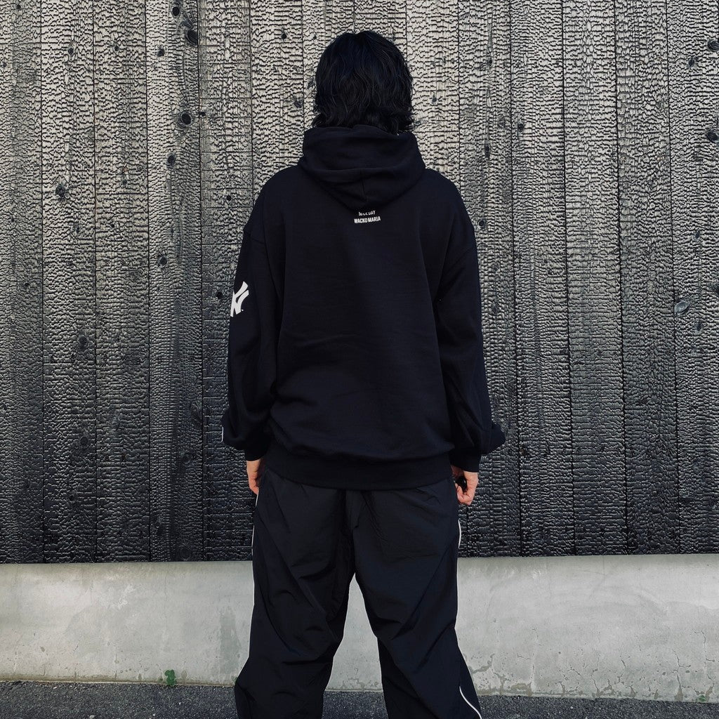 MLB | NY | HEAVY WEIGHT PULLOVER HOODED SWEAT SHIRT ( TYPE-1 ) #BLACK [MLB-WM-SS01]