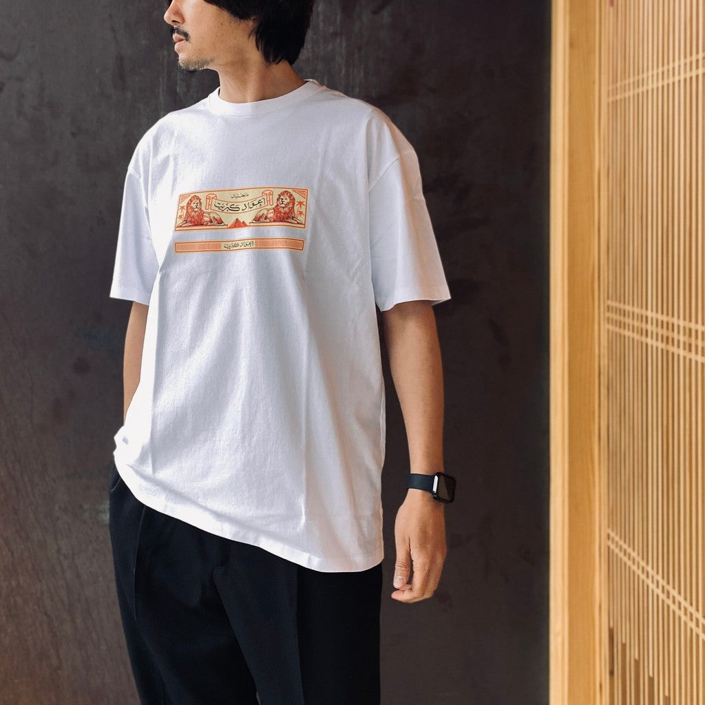 THE PHOENICIAN SCHEME | WASHED HEAVY WEIGHT CREW NECK T-SHIRT ( TYPE-2 ) #WHITE [TPS-WM-WT02]