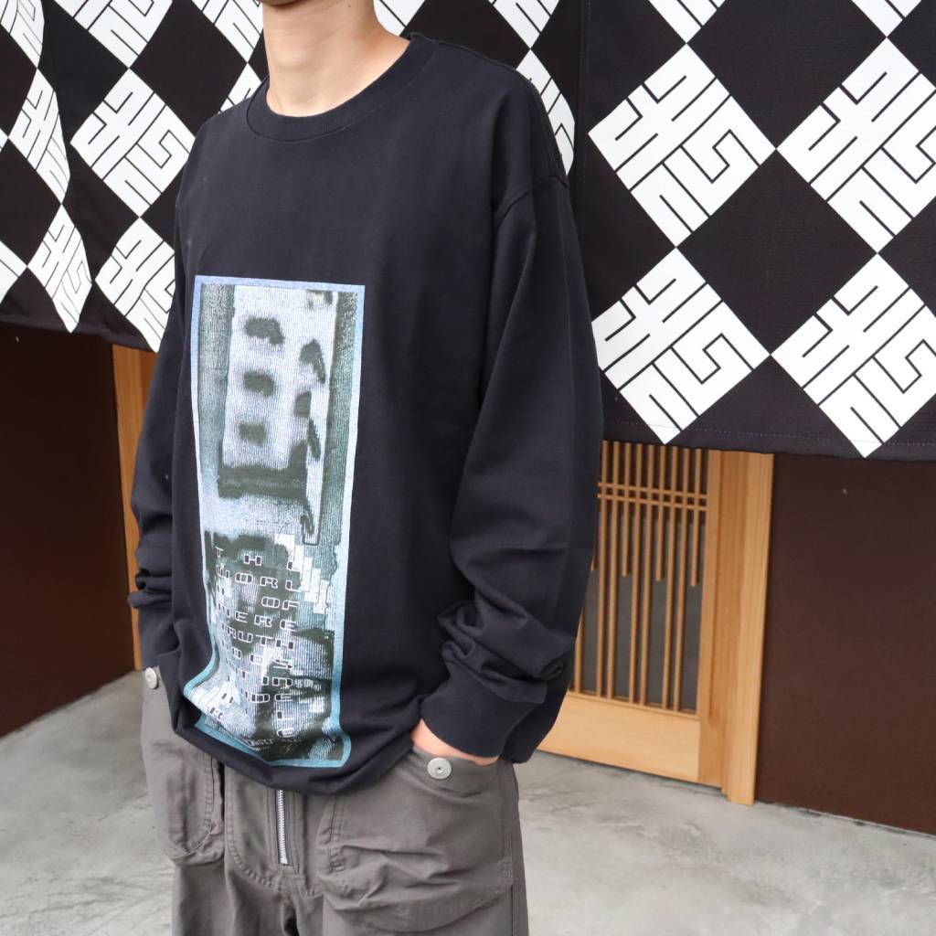 WASHED AS Mere Reality LONG SLEEVE T #BLACK [CES30LT01]