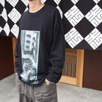 WASHED AS Mere Reality LONG SLEEVE T #BLACK [CES30LT01]