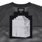 MESH V NECK TOP #GREY [CES25T24]