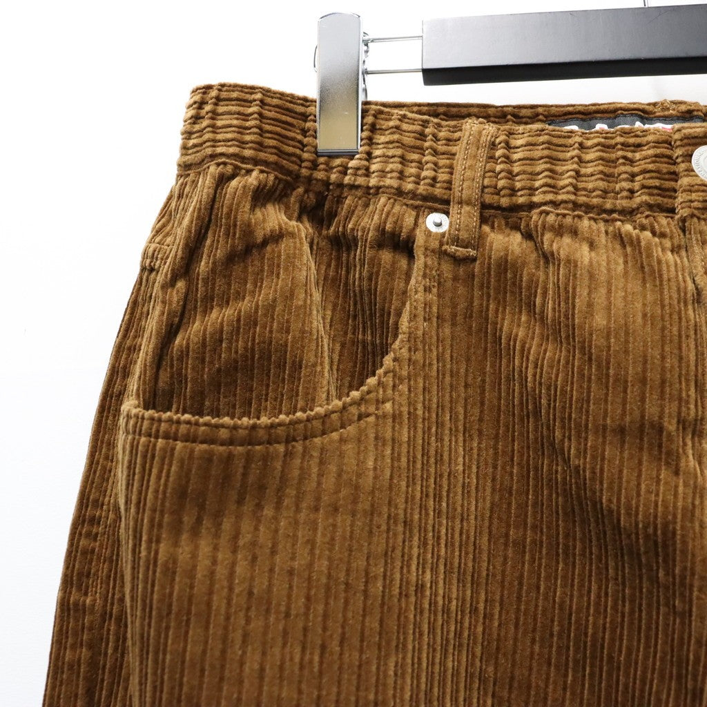 Corduroy Baggy Jeans #Brown [SD26F-PT06]