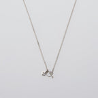 Flat Link Necklace 60cm #SILVER [XON013]