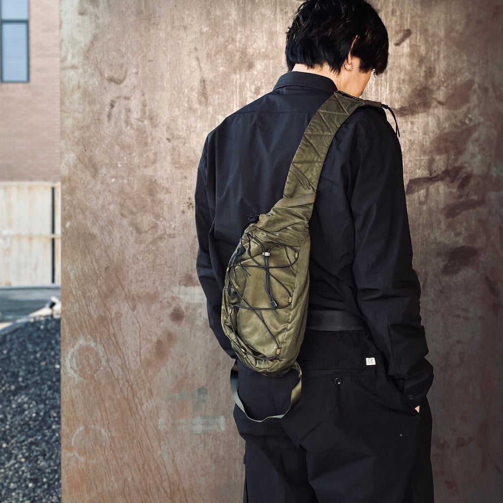 NYLON B CROSSBODY BACKPACK #IVY GREEN 683 [RCCMAC735A]