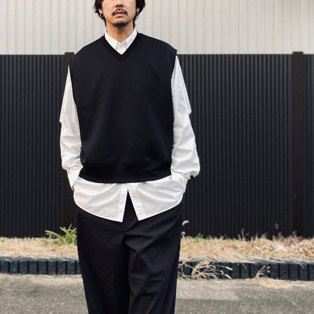 TECH REGULAR COLLAR SHIRT L/S SOLID #WHITE [BE-81026]