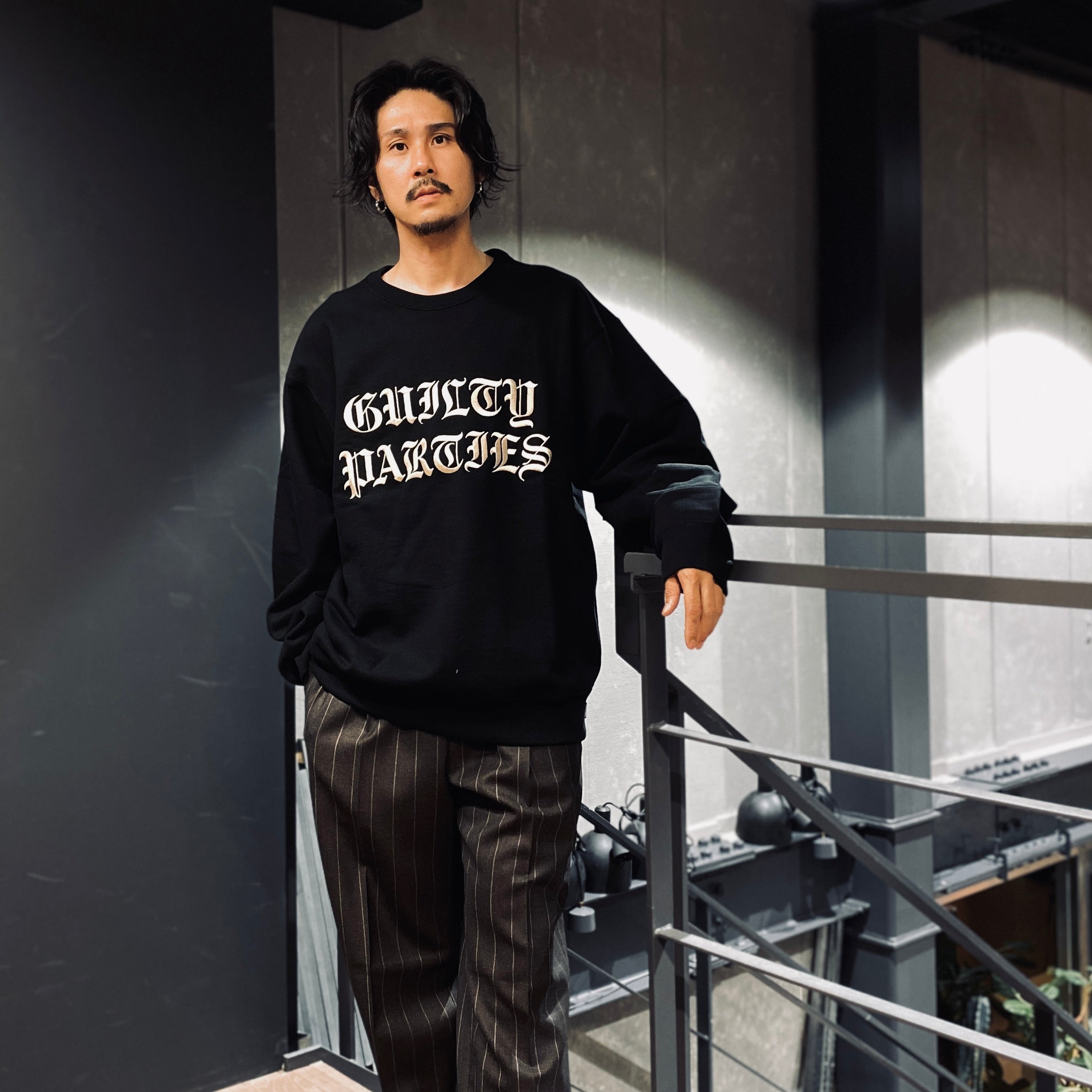 HEAVY WEIGHT CREW NECK SWEAT SHIRT -TYPE 3- #BLACK [23FW-WMC-SS06]