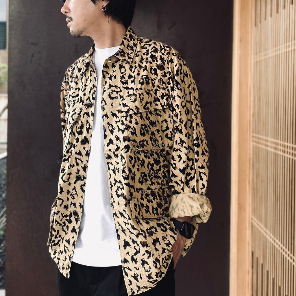 LEOPARD FATIGUE JACKET #BEIGE [26FWE-WMO-ML02]
