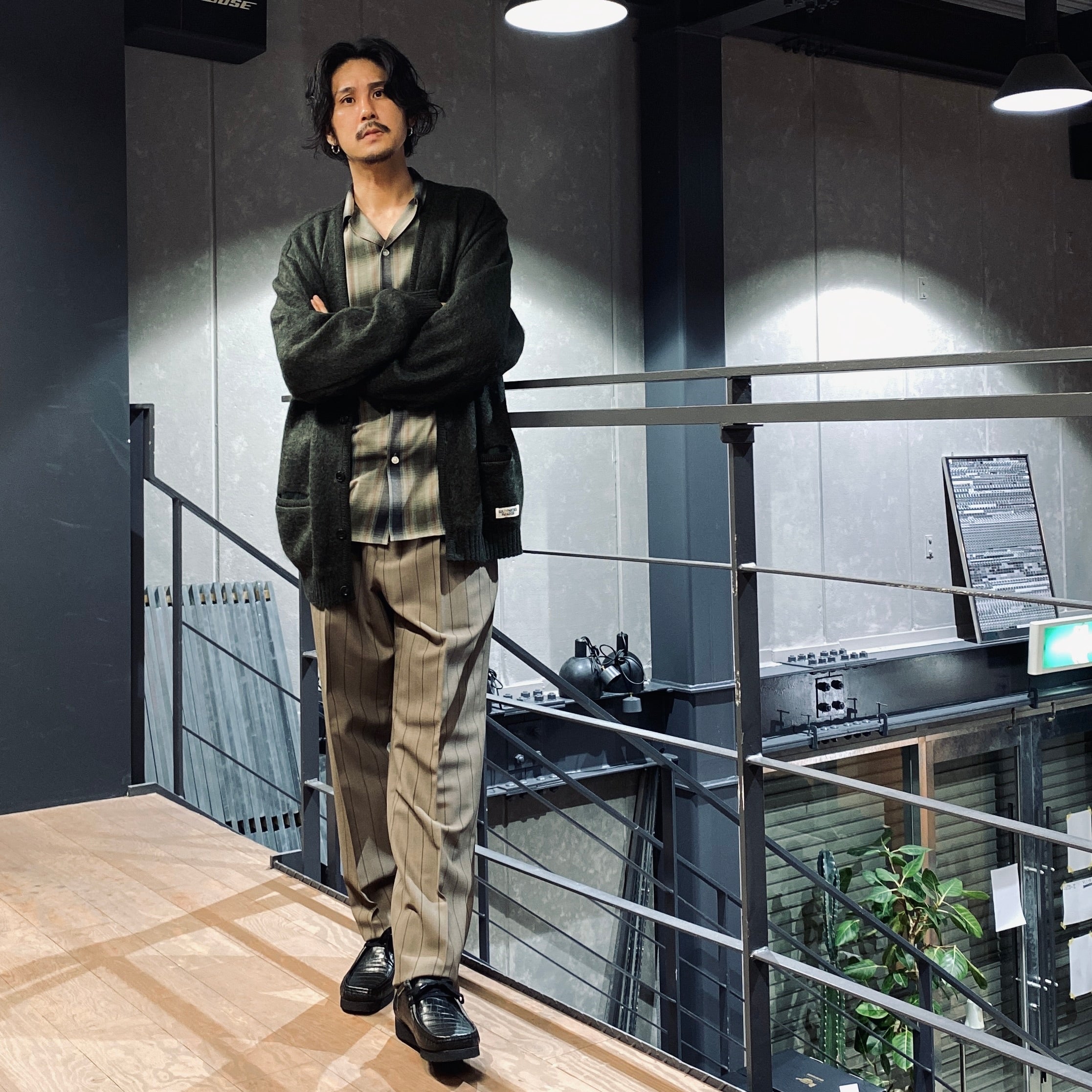 PLEATED TROUSERS -TYPE 2- #GRAY [23FW-WMP-TR23]