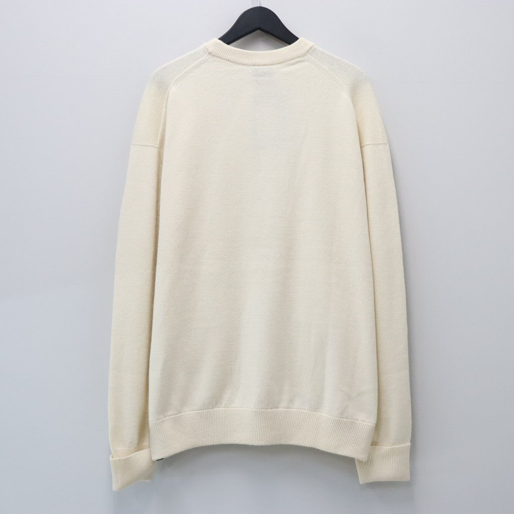 TECH KNIT CREW L/S Brewed Protein #OFF WHITE [BE-70026W]