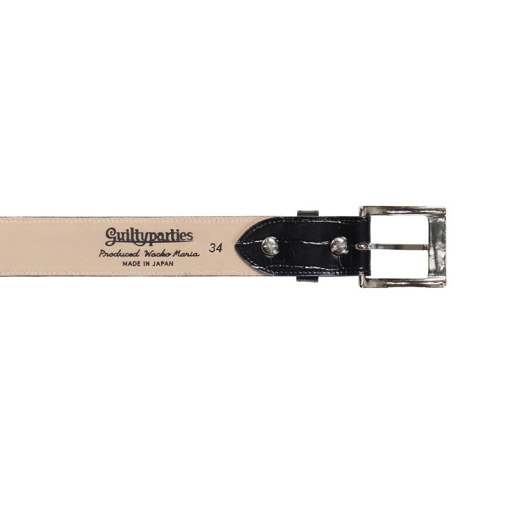 LEATHER BELT ( TYPE-1 ) #BLACK [WMGP-BL03]