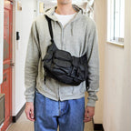 MULTI POCKETS SHOUDER BAG SMALL #BLACK 2 [BCL-85]