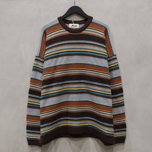 90's BORDER KNIT #GRAY [K2465201]