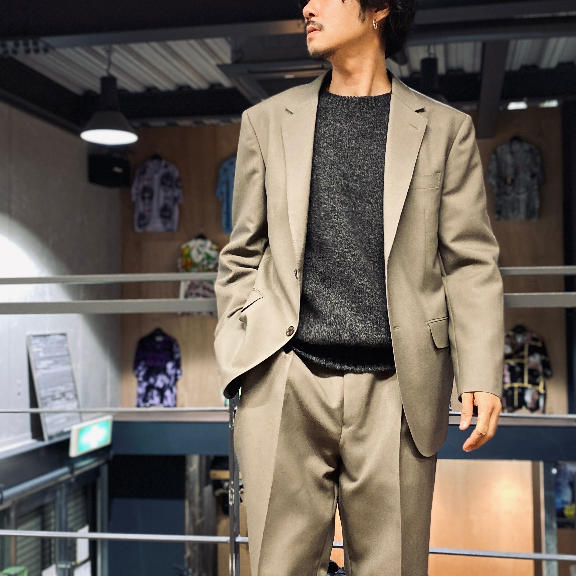 CLASSIC CREW NECK SWEATER -TYPE 1- #CHARCOAL [23FW-WMK-KN01]