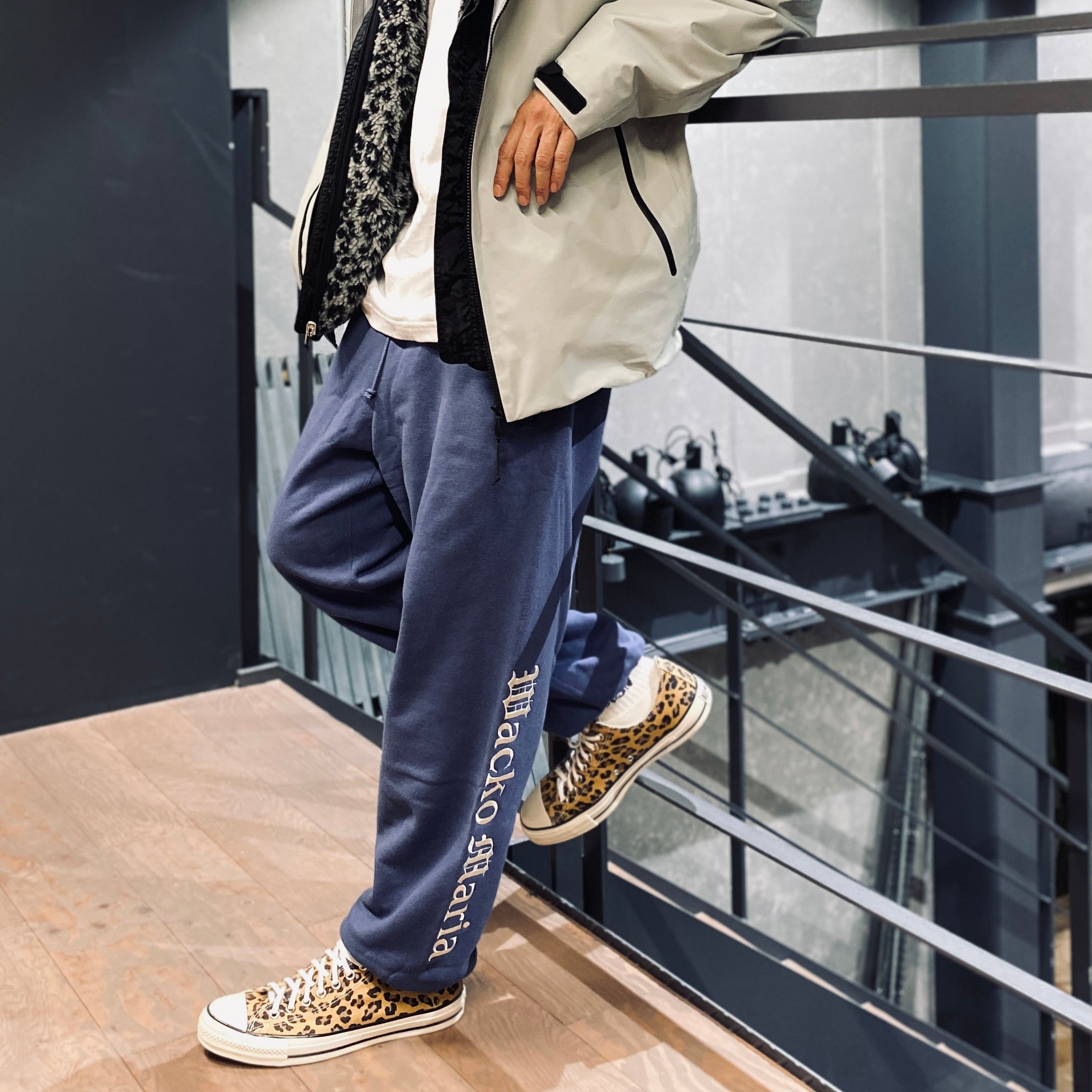 MIDDLE WEIGHT SWEAT PANTS #NAVY [23SS-WMC-SP02]