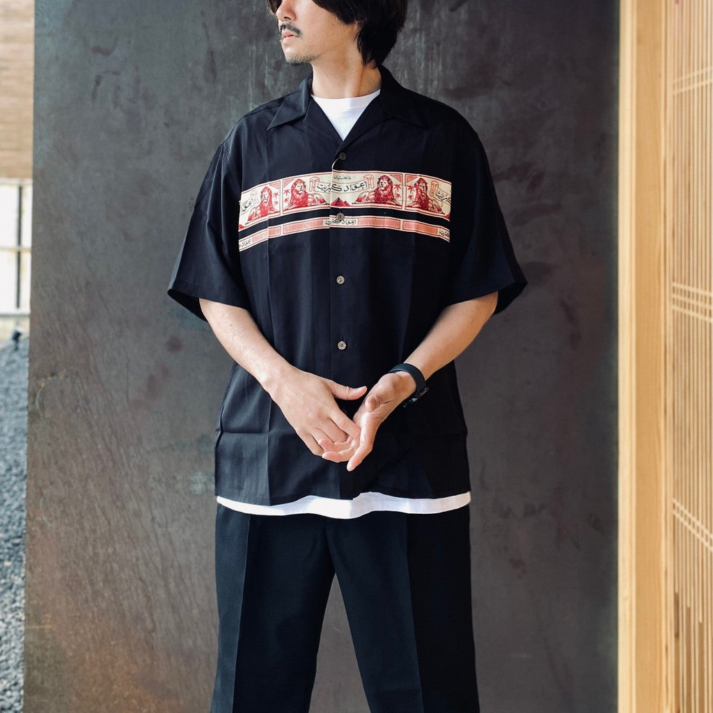THE PHOENICIAN SCHEME | S/S HAWAIIAN SHIRT ( TYPE-2 ) #BLACK [TPS-WM-HI02]