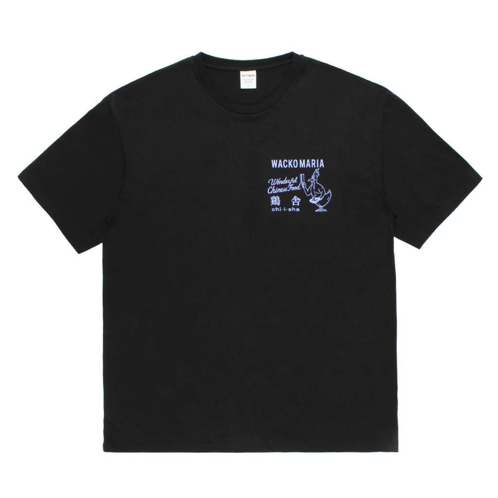 鶏舎 | WASHED HEAVY WEIGHT CREW NECK T-SHIRT ( TYPE-6 ) #BLACK [CHIISHA-WM-WT06]