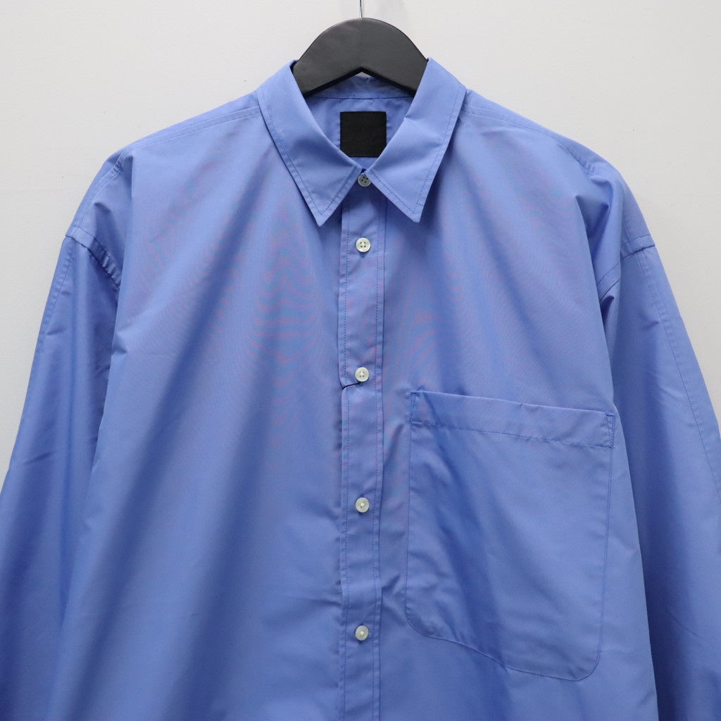 TECH REGULAR COLLAR SHIRT L/S SOLID #SAX [BE-84026W] - cocorozashi