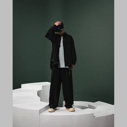 「MRZ-01」 SOFTBOX Axis Track Pants #BLACK [GOOPI-24AW-NOV-04]