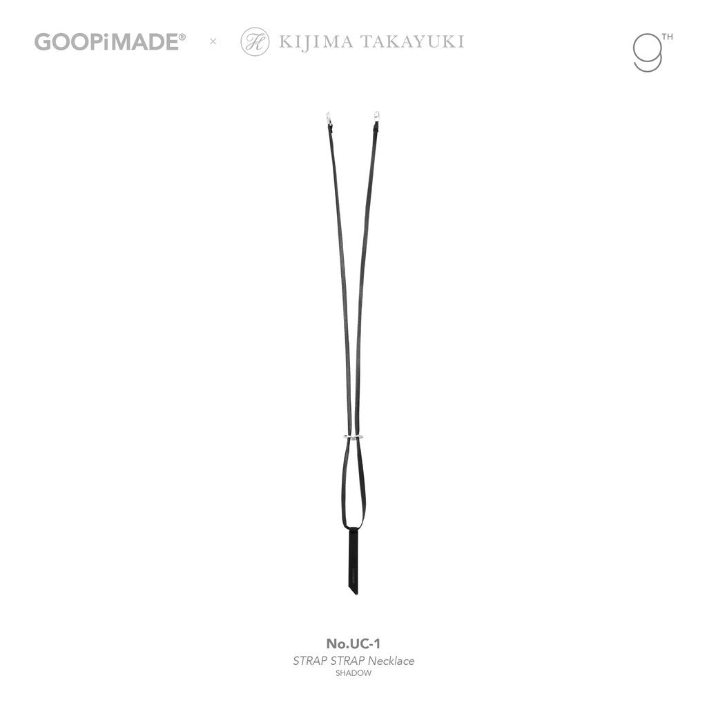 KIJIMA TAKAYUKI | No.UC-1 STRAP STRAP Necklace #Shadow [GOOPI-25AW-OCT-05]