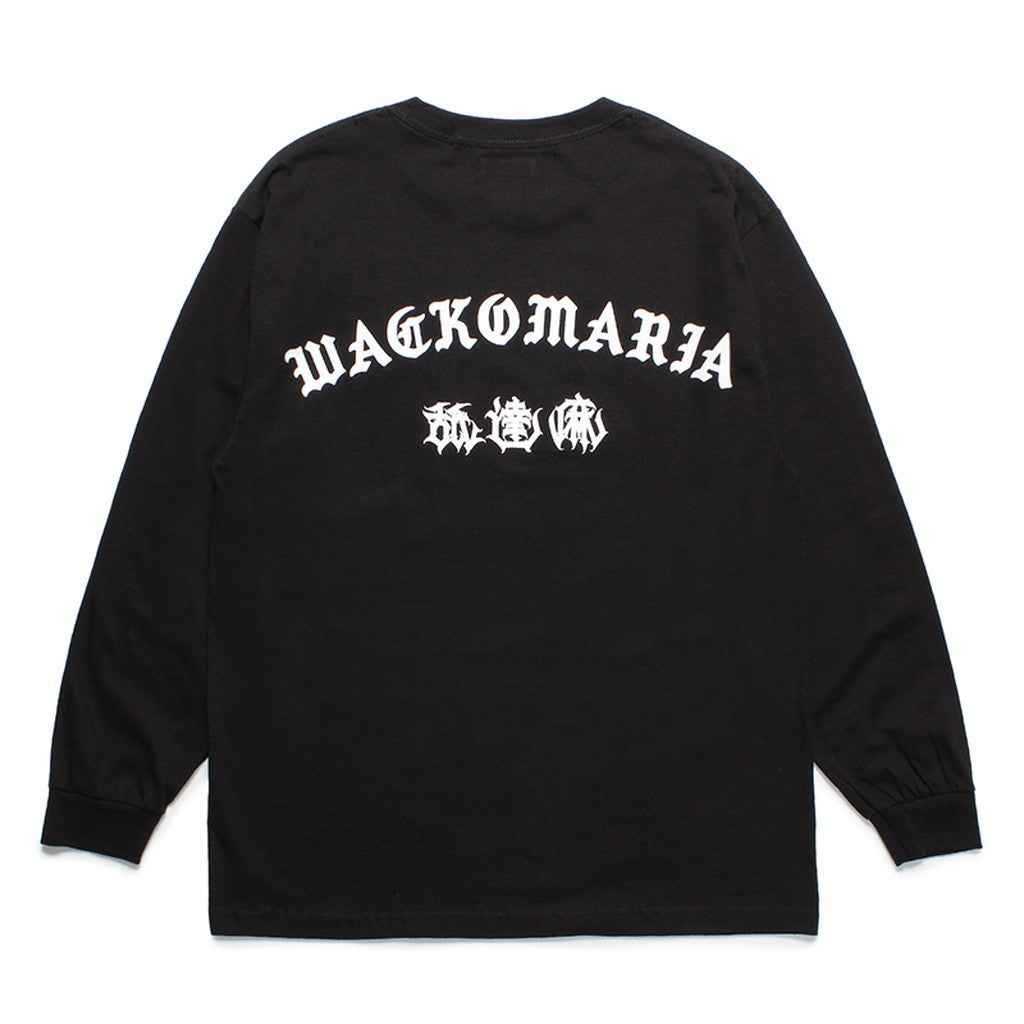 舐達麻 | HIGHTIMES | CREW NECK LONG SLEEVE T-SHIRT #BLACK  [NMD-HIGHTIMES-WM-LT01]