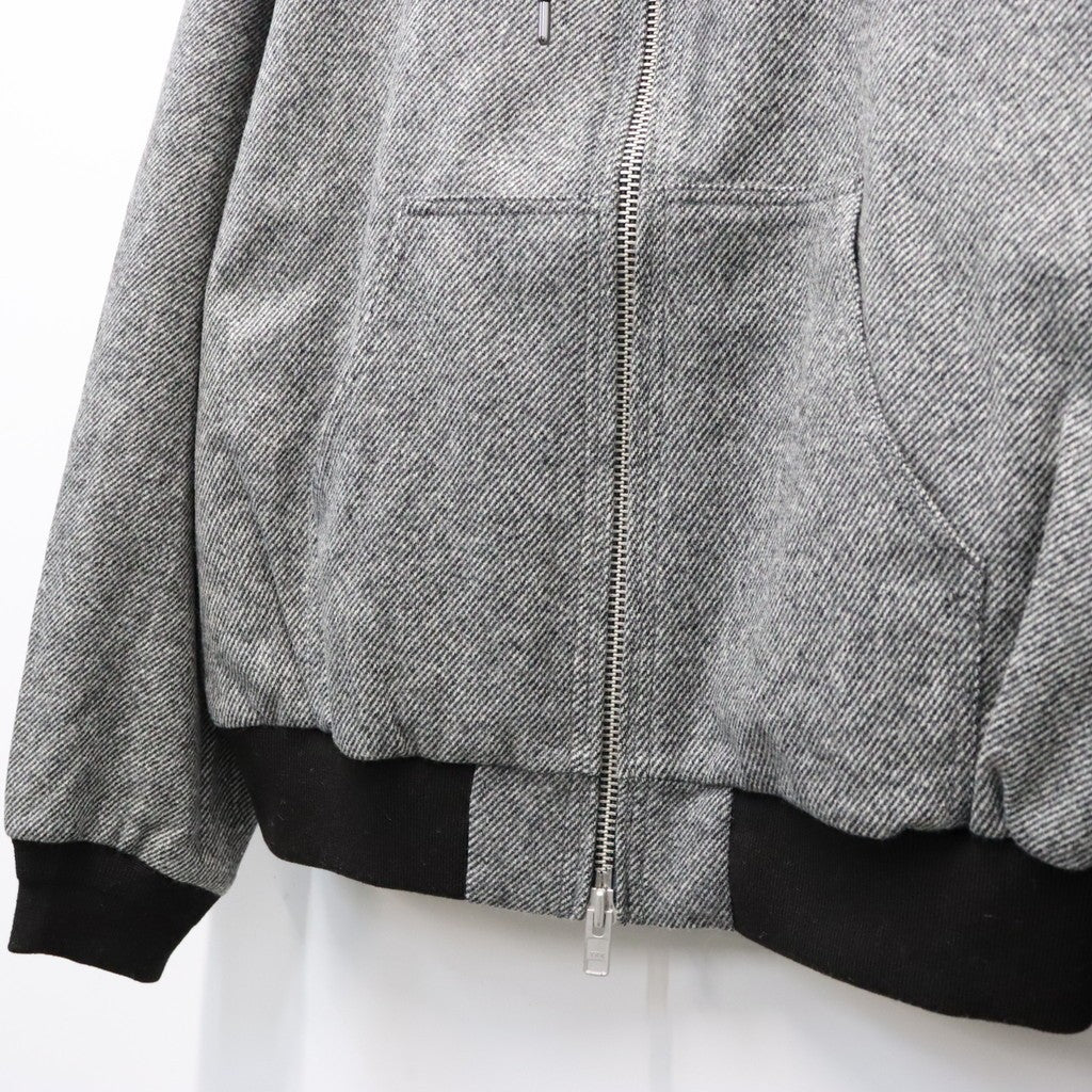 Tweed Hooded Active Jacket #Grey [SD26F-JK02]