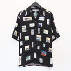 葛飾北斎 | S/S HAWAIIAN SHIRT #BLACK [HOKUSAI-WM-HI01]