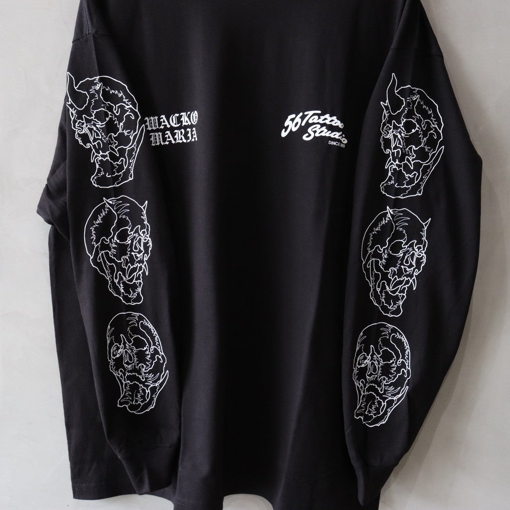 56 TATTOO STUDIO | CREW NECK LONG SLEEVE T-SHIRT #BLACK [56TS-WM-LT02]