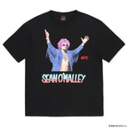 UFC | WASHED HEAVY WEIGHT CREW NECK T-SHIRT ( TYPE-4 ) #BLACK [UFC-WM-WT04]