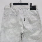 漂白寬鬆油漆工褲 #灰色 [25SS-FS-09 / FS1703]