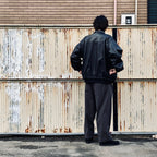 LEATHER SWING TOP #BLACK LEATHER [sn25f001]