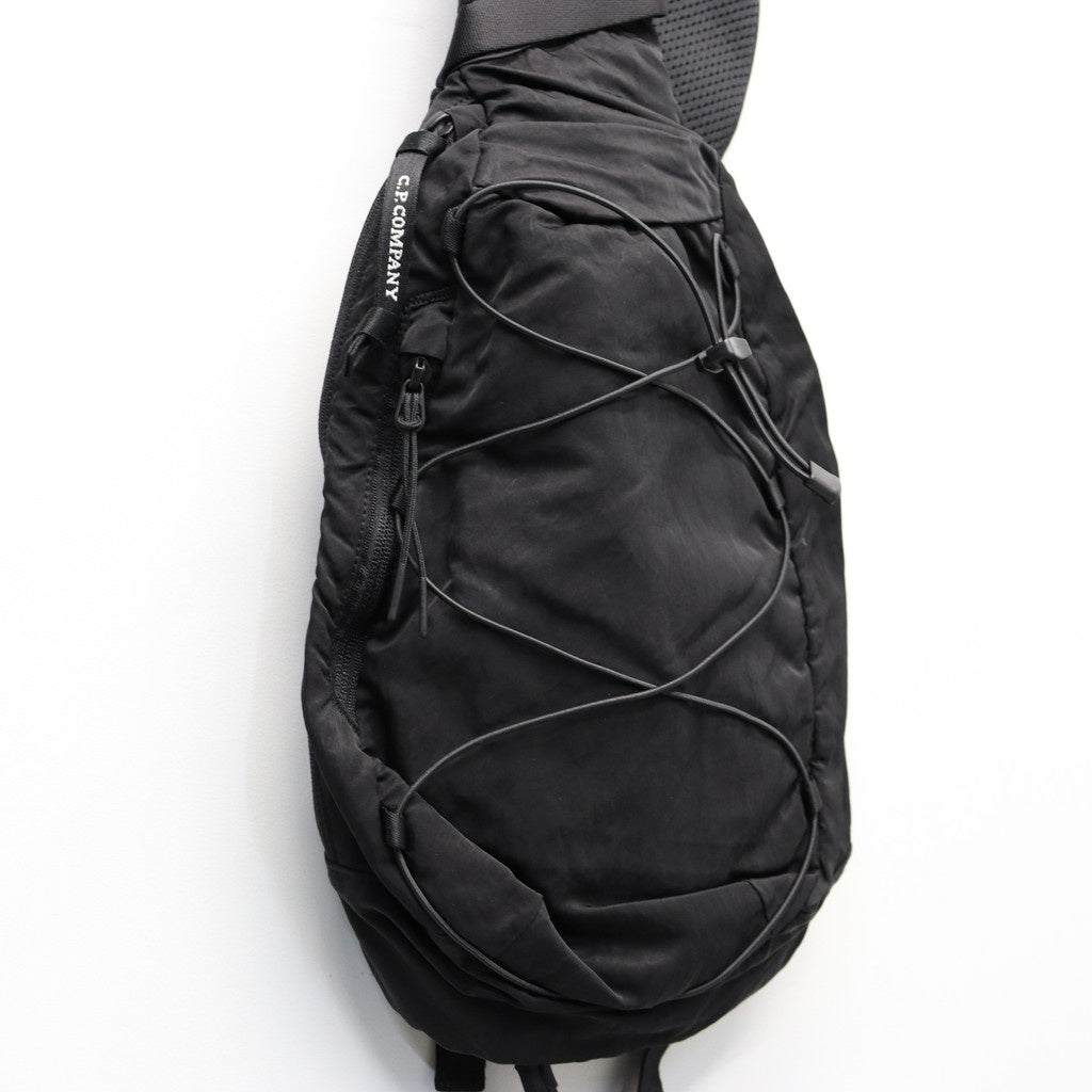 NYLON B CROSSBODY BACKPACK #BLACK 999 [RCCMAC735A]