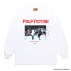 PULP FICTION | CREW NECK LONG SLEEVE T-SHIRT ( TYPE-1 ) #WHITE [PF-WM-LT01]
