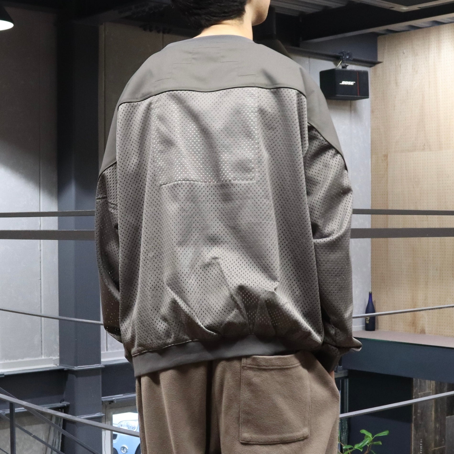 トップス 2025ss c.e MESH TRACK CREW NECK C.E - Mesh Track Crew Neck Grey | ALTERFATE