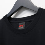 UFC | WASHED HEAVY WEIGHT CREW NECK T-SHIRT ( TYPE-4 ) #BLACK [UFC-WM-WT04]